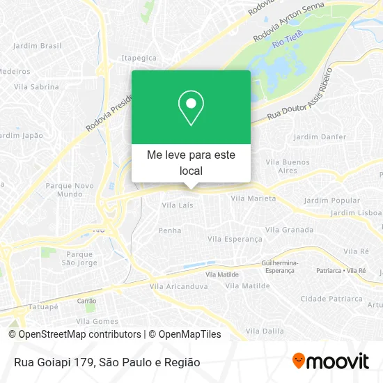 Rua Goiapi 179 mapa