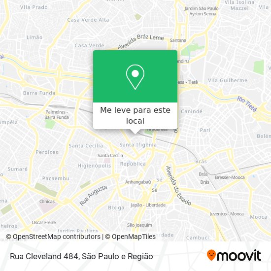 Rua Cleveland 484 mapa