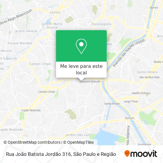 Rua João Batista Jordão 316 mapa