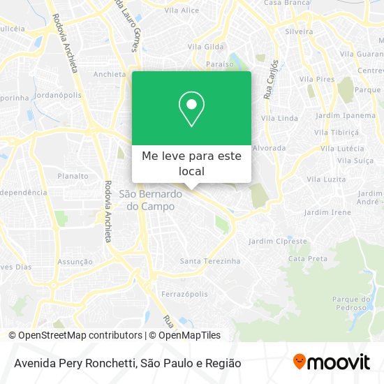 Avenida Pery Ronchetti mapa