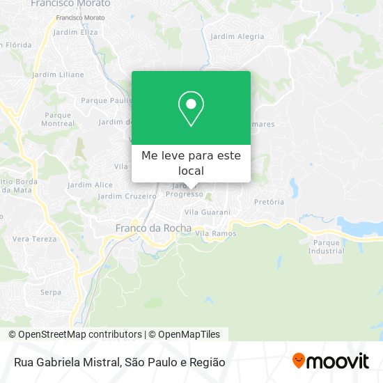 Rua Gabriela Mistral mapa