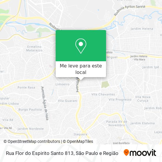 Rua Flor do Espirito Santo 813 mapa