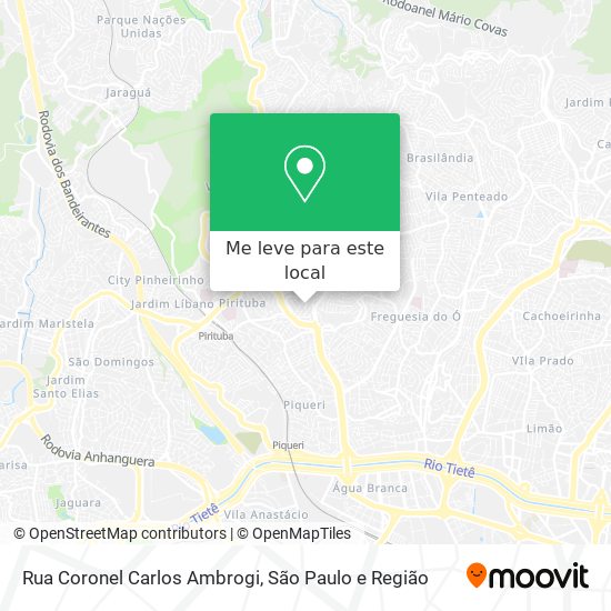 Rua Coronel Carlos Ambrogi mapa