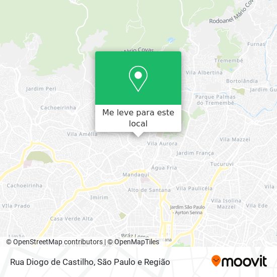 Rua Diogo de Castilho mapa