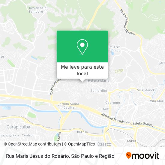 Rua Maria Jesus do Rosário mapa