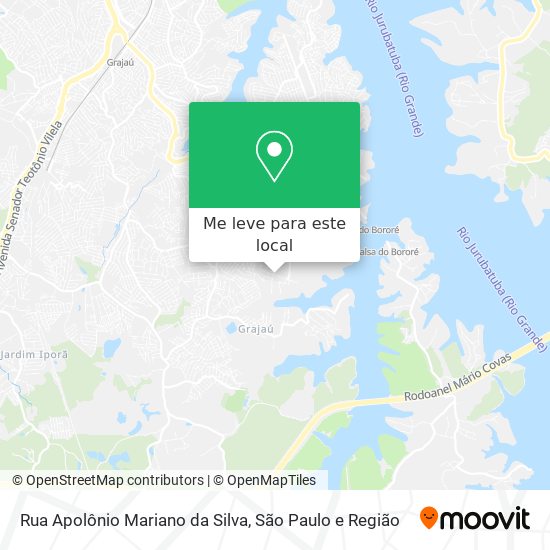 Rua Apolônio Mariano da Silva mapa