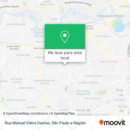 Rua Manuel Viêira Dantas mapa
