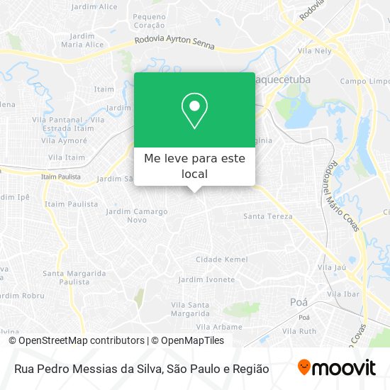 Rua Pedro Messias da Silva mapa