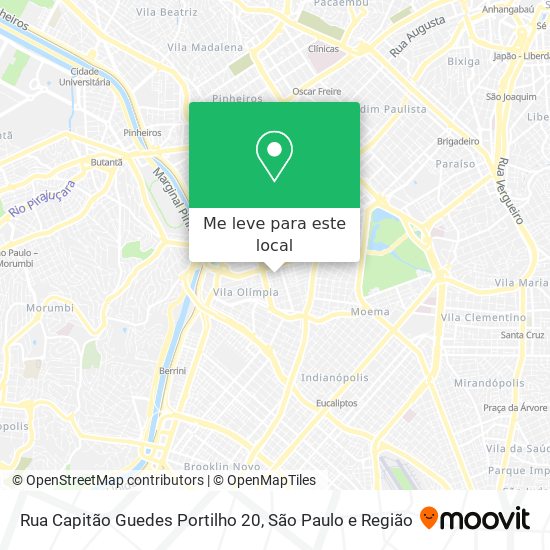 Rua Capitão Guedes Portilho 20 mapa