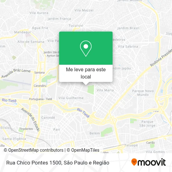 Rua Chico Pontes 1500 mapa