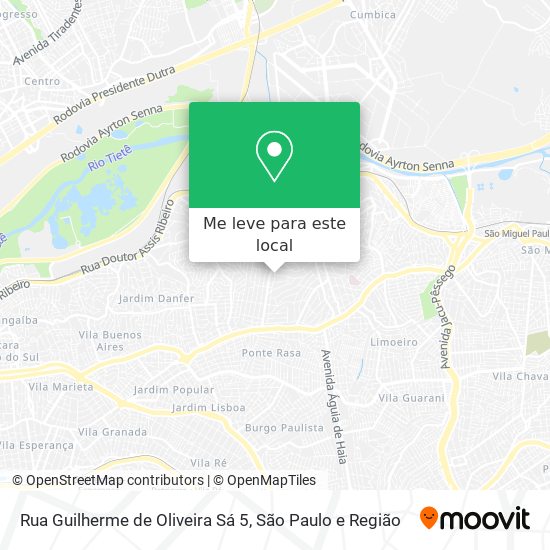 Rua Guilherme de Oliveira Sá 5 mapa