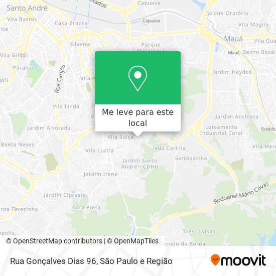 Rua Gonçalves Dias 96 mapa
