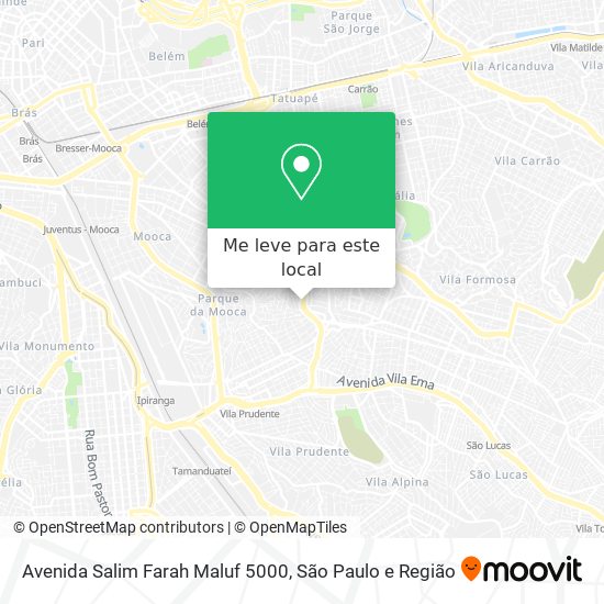 Avenida Salim Farah Maluf 5000 mapa