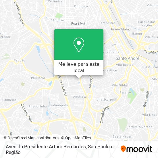 Avenida Presidente Arthur Bernardes mapa