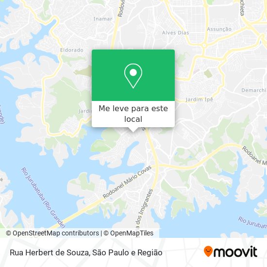 Rua Herbert de Souza mapa
