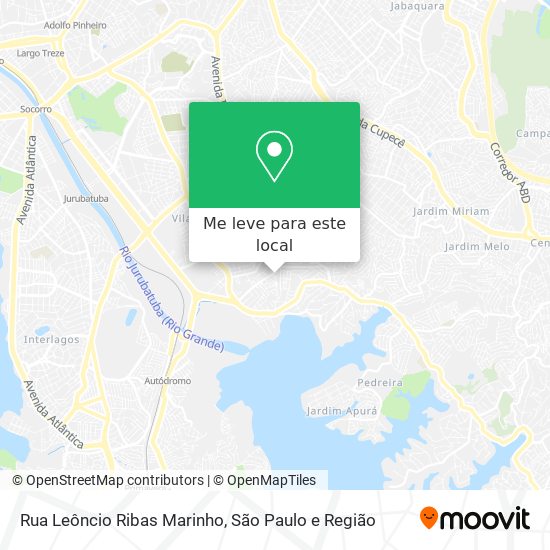 Rua Leôncio Ribas Marinho mapa