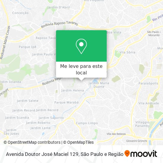Avenida Doutor José Maciel 129 mapa