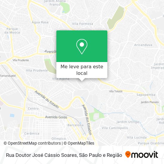 Rua Doutor José Cássio Soares mapa