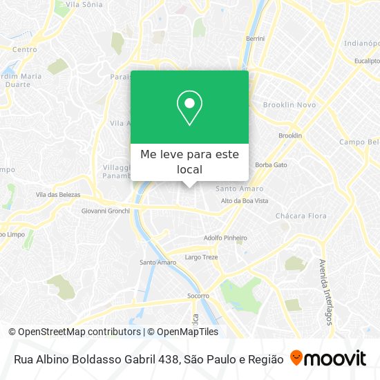 Rua Albino Boldasso Gabril 438 mapa