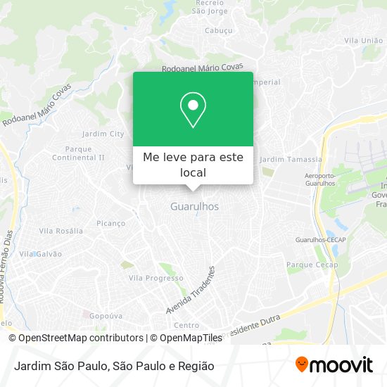 Jardim São Paulo mapa