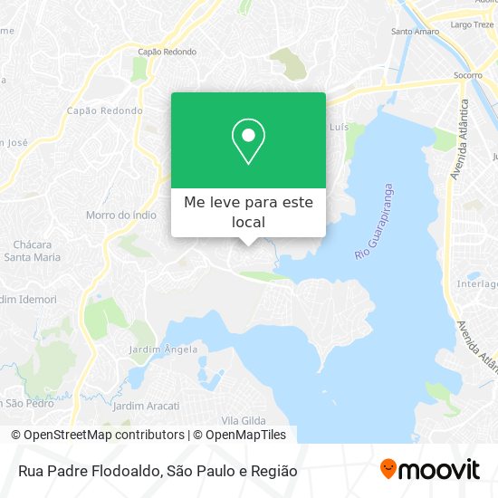 Rua Padre Flodoaldo mapa