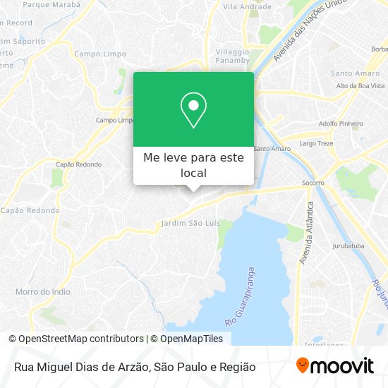 Rua Miguel Dias de Arzão mapa