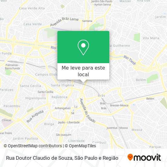 Rua Doutor Claudio de Souza mapa