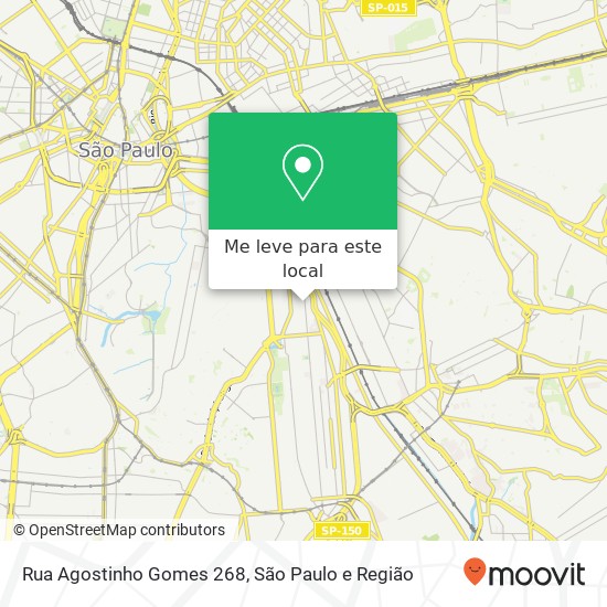 Rua Agostinho Gomes 268 mapa