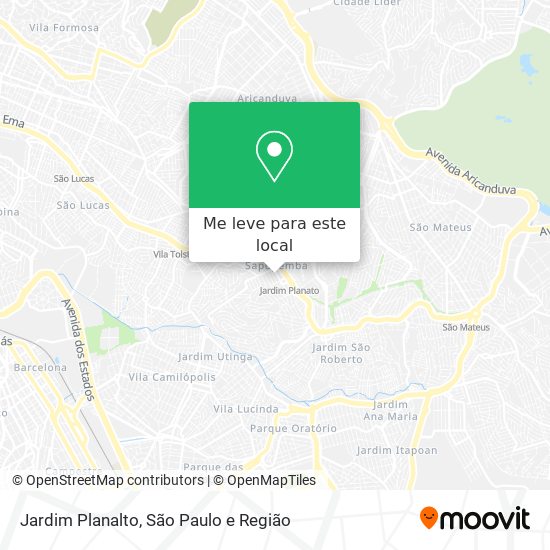 Jardim Planalto mapa