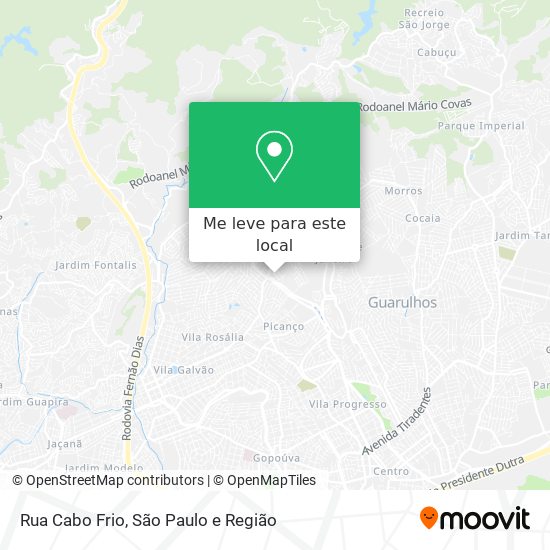 Rua Cabo Frio mapa