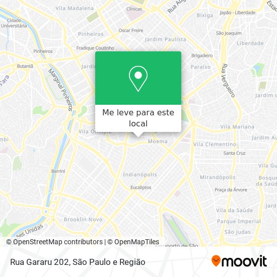 Rua Gararu 202 mapa