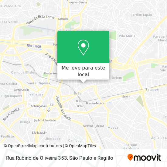 Rua Rubino de Oliveira 353 mapa