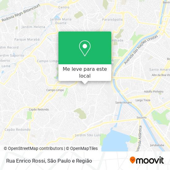 Rua Enrico Rossi mapa