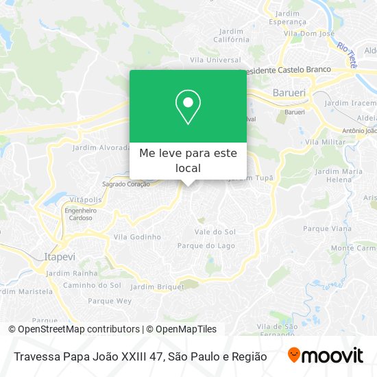 Travessa Papa João XXIII 47 mapa