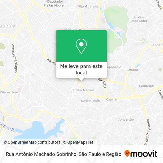 Rua Antônio Machado Sobrinho mapa