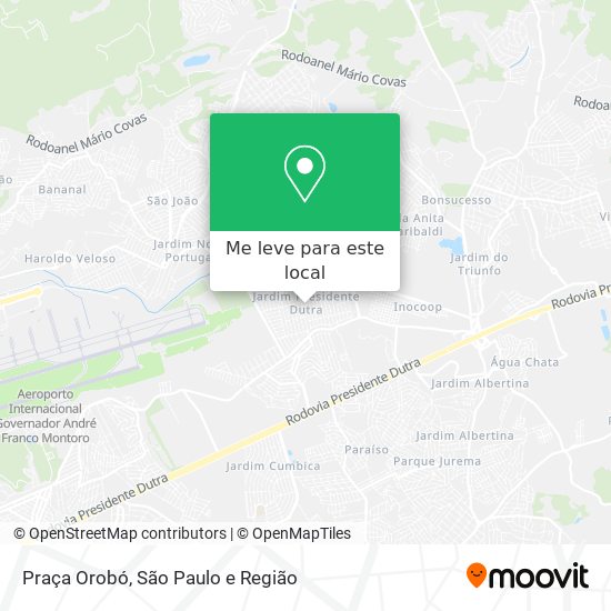 Praça Orobó mapa