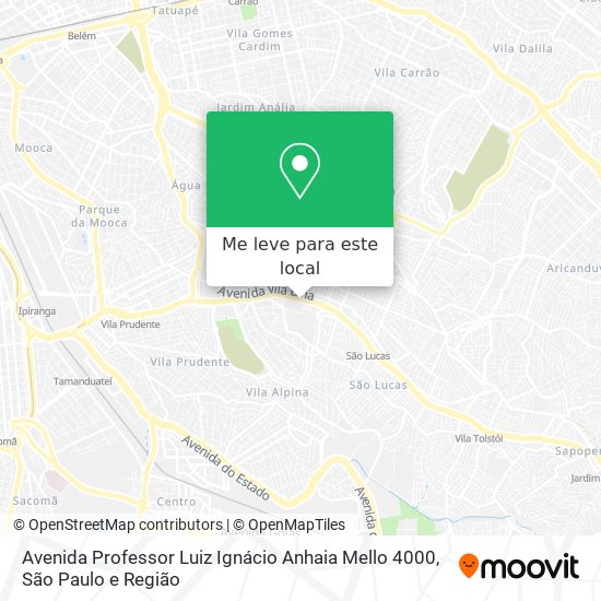 Avenida Professor Luiz Ignácio Anhaia Mello 4000 mapa