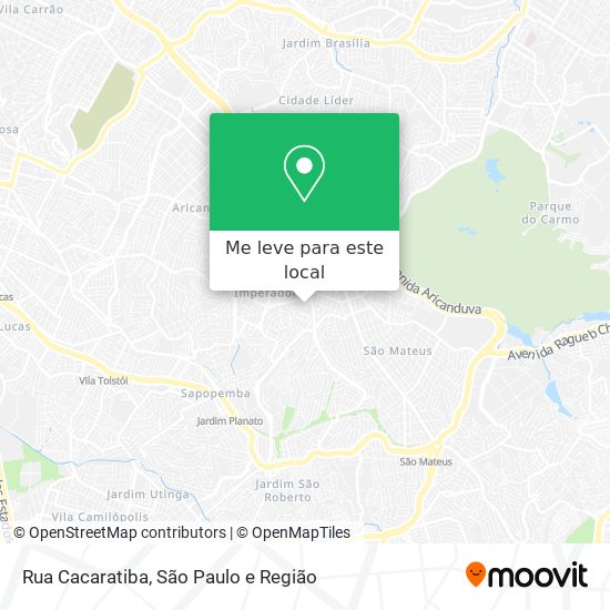 Rua Cacaratiba mapa