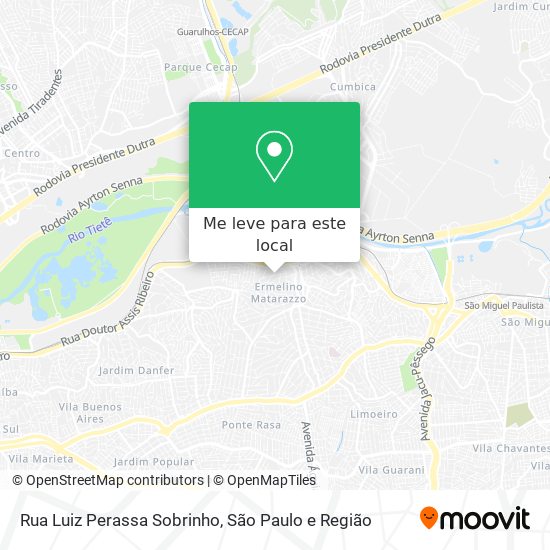 Rua Luiz Perassa Sobrinho mapa