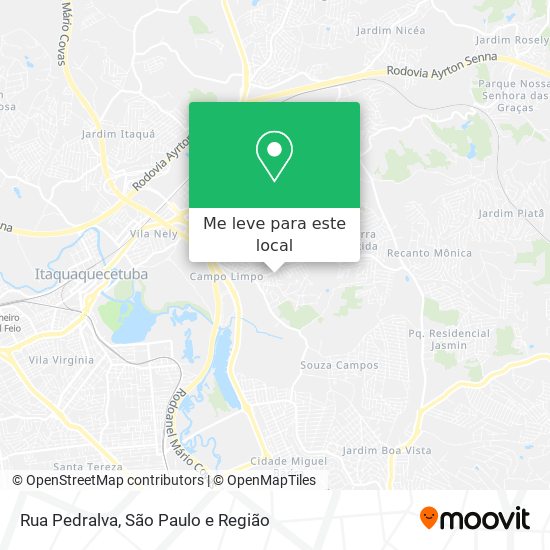 Rua Pedralva mapa