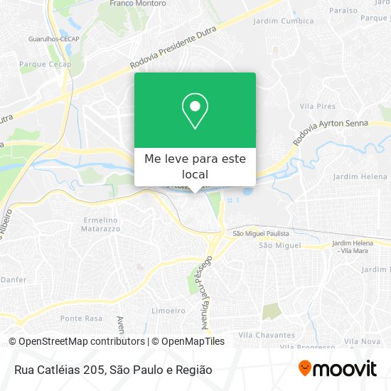 Rua Catléias 205 mapa