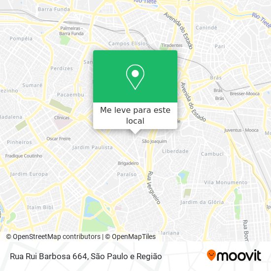 Rua Rui Barbosa 664 mapa