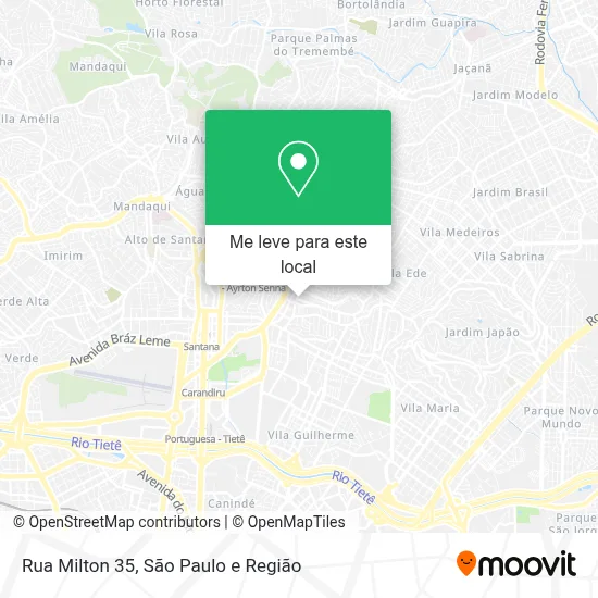 Rua Milton 35 mapa