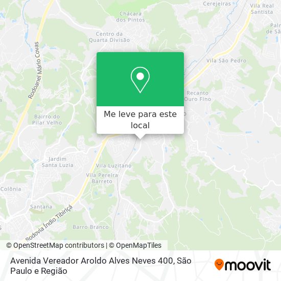 Avenida Vereador Aroldo Alves Neves 400 mapa