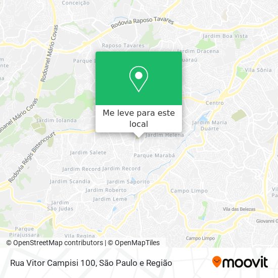 Rua Vitor Campisi 100 mapa
