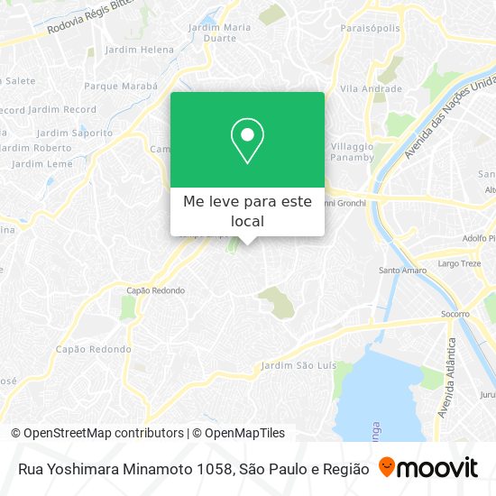 Rua Yoshimara Minamoto 1058 mapa