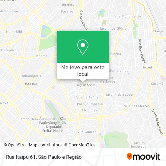 Rua Itaipu 61 mapa