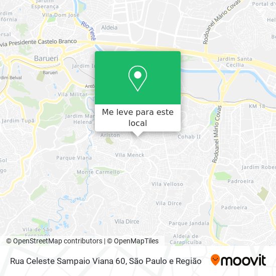 Rua Celeste Sampaio Viana 60 mapa