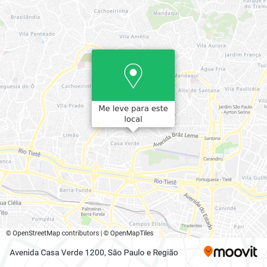Avenida Casa Verde 1200 mapa