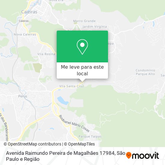 Avenida Raimundo Pereira de Magalhães 17984 mapa